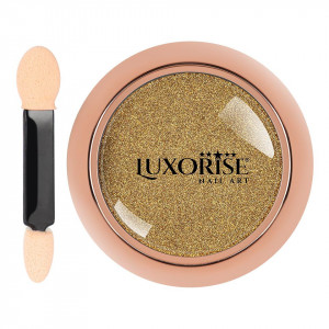 Pigment Unghii LUXORISE Mirror Powder, Gold - Img 3