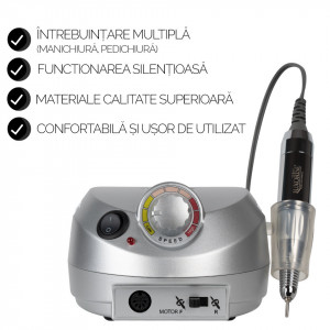 Pila electrica profesionala PowerPRO Elite - LUXORISE , 30.000 RPM, Silver - Img 4