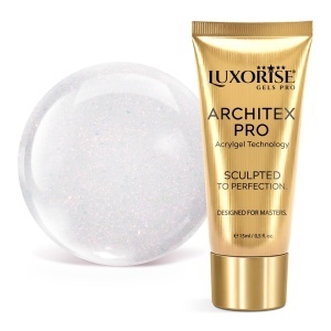 Polygel LUXORISE ARCHITEX PRO - Divine Sheen Collection, Angel Veil, 15ml