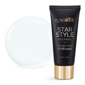 Polygel LUXORISE STAR STYLE - STAR ICON Collection, Crystal Clear, 30ml - Img 2