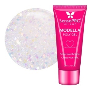 Polygel MODELLA SensoPRO Milano - Aurora Veil, 30ml