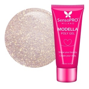 Polygel MODELLA SensoPRO Milano - Champagne Gold, 15ml