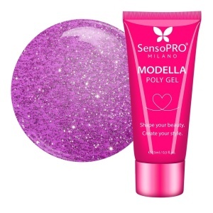 Polygel MODELLA SensoPRO Milano - Violet Luxe, 15ml
