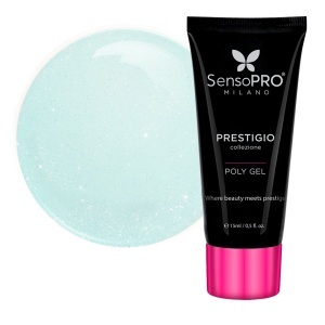 Polygel PRESTIGIO SensoPRO Milano - Lagoon Glow, 15ml