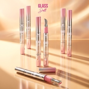 Ser stralucitor buze Glass Doll SensoPRO Milano, Peach Charm - Img 2
