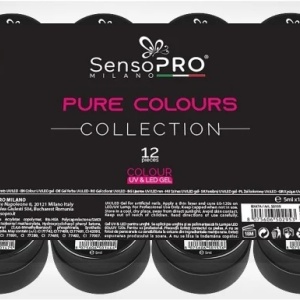 Set 12 Geluri UV Colorate Pure Colours Collection, SensoPRO Milano - Img 4