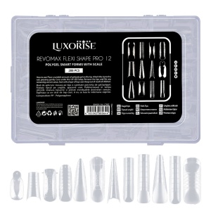 Tipsuri Reutilizabile REVOMAX Flexi Shape Pro 12 LUXORISE pentru Polygel si Gel, 288 buc - Img 4