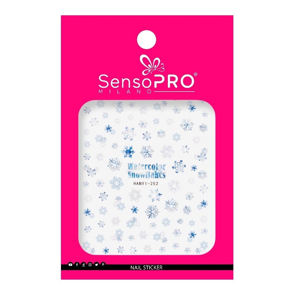 Abtibild Unghii SensoPRO Milano - Festive Snowflakes