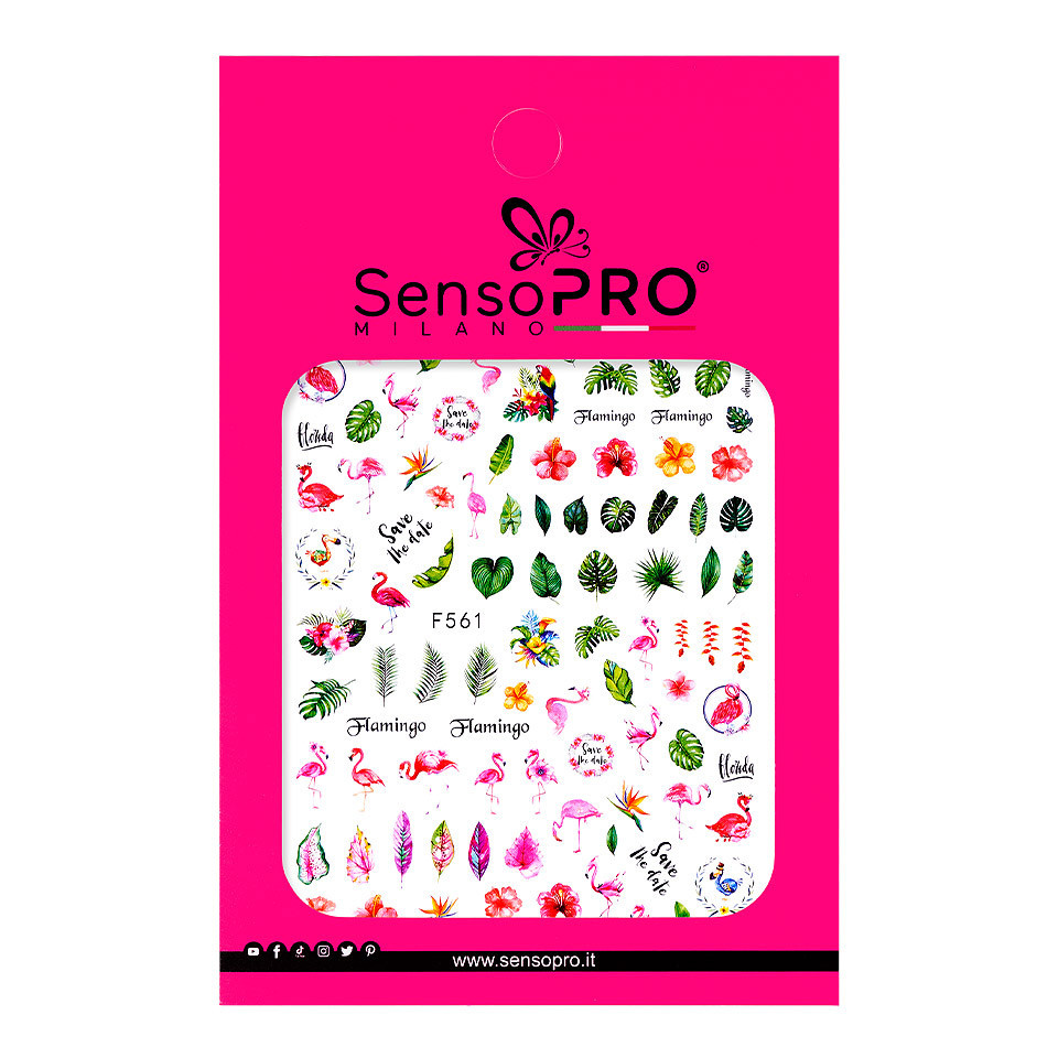 Abtibild Unghii SensoPRO Milano, Flamingo Season F561 - 1 | YEO