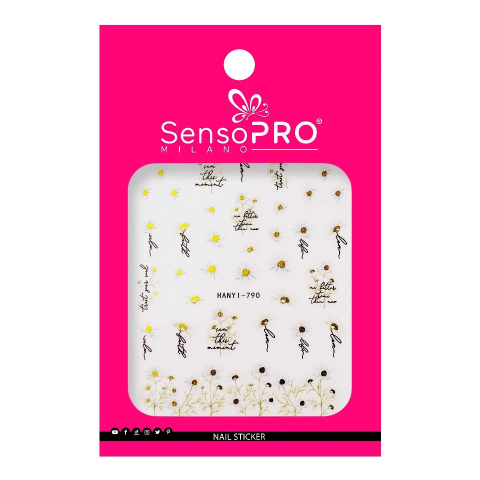 Abtibild Unghii SensoPRO Milano - Sweet Daisies - 1 | YEO