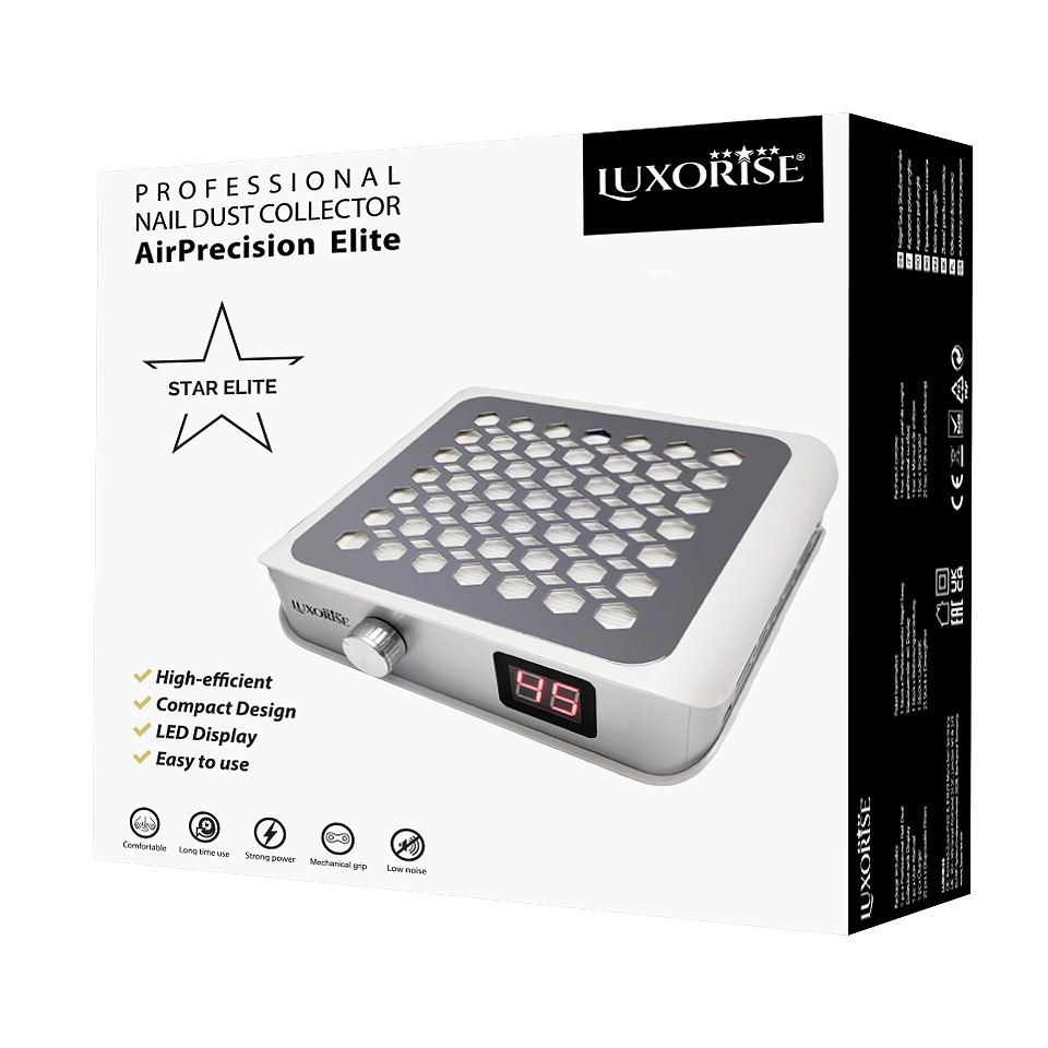 Aspirator Praf Unghii cu Display 60W Precision Elite - LUXORISE, Silver - 3 | YEO