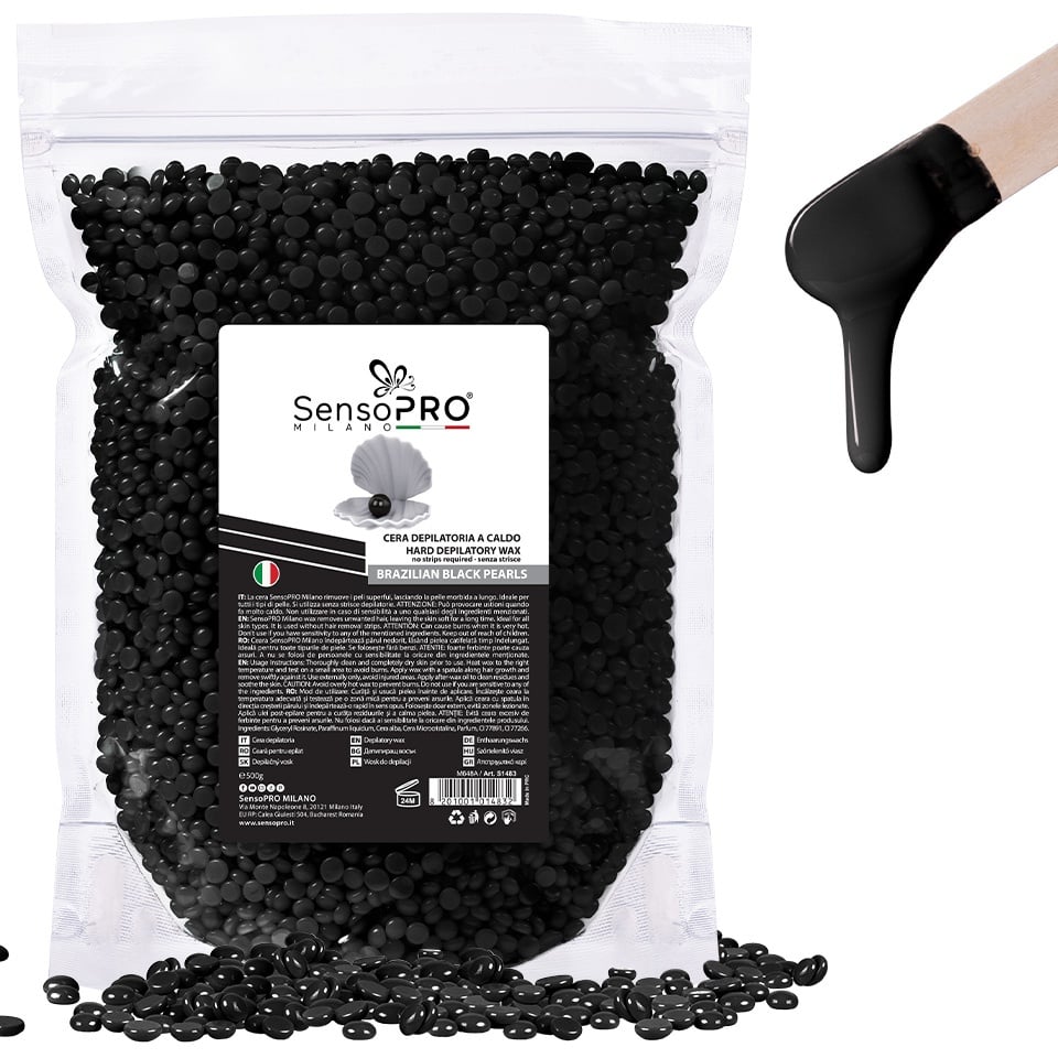 Ceara Epilat Elastica Granule - Brazilian Black Pearls, SensoPRO Milano - 500g - 2 | YEO