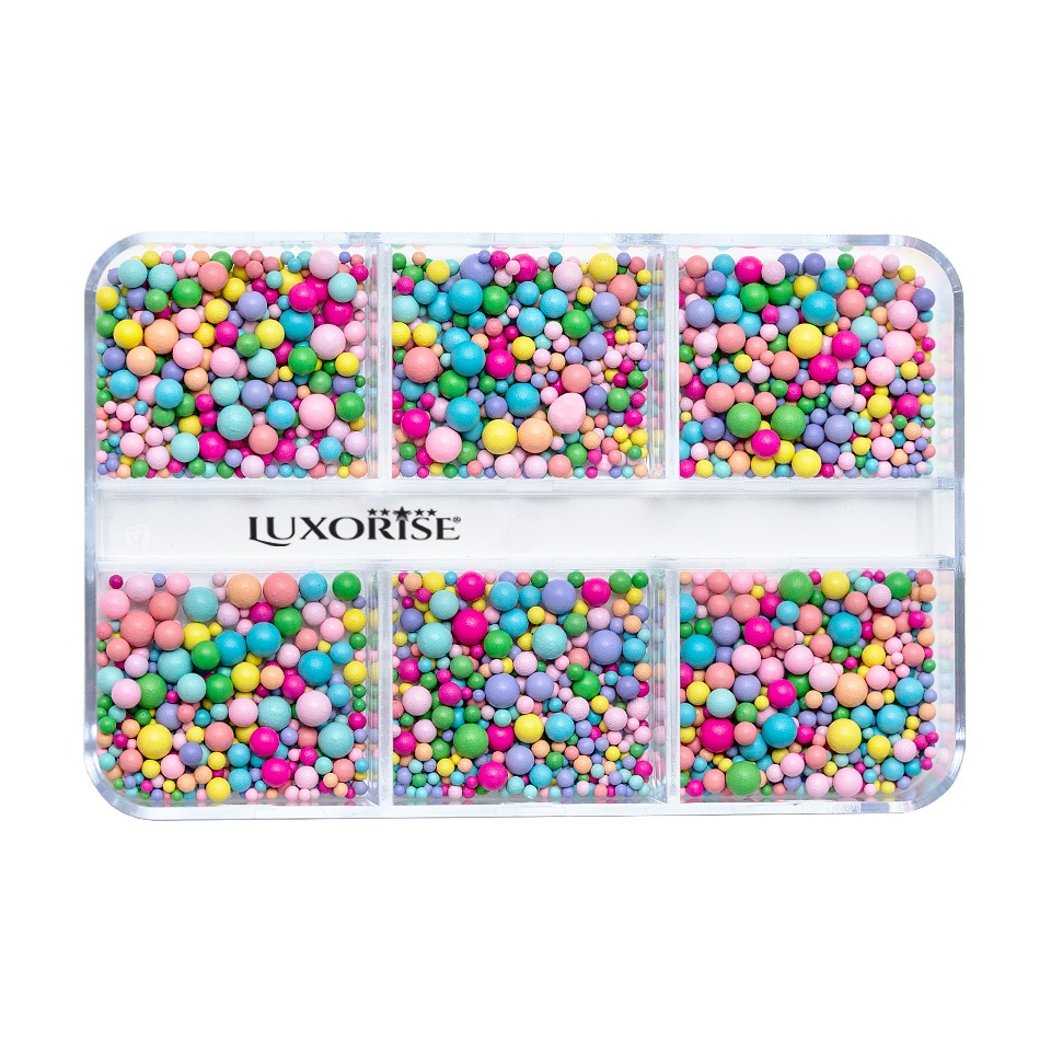 Decoratiune Bubble Nail Art LUXORISE, Rainbow Bubbles