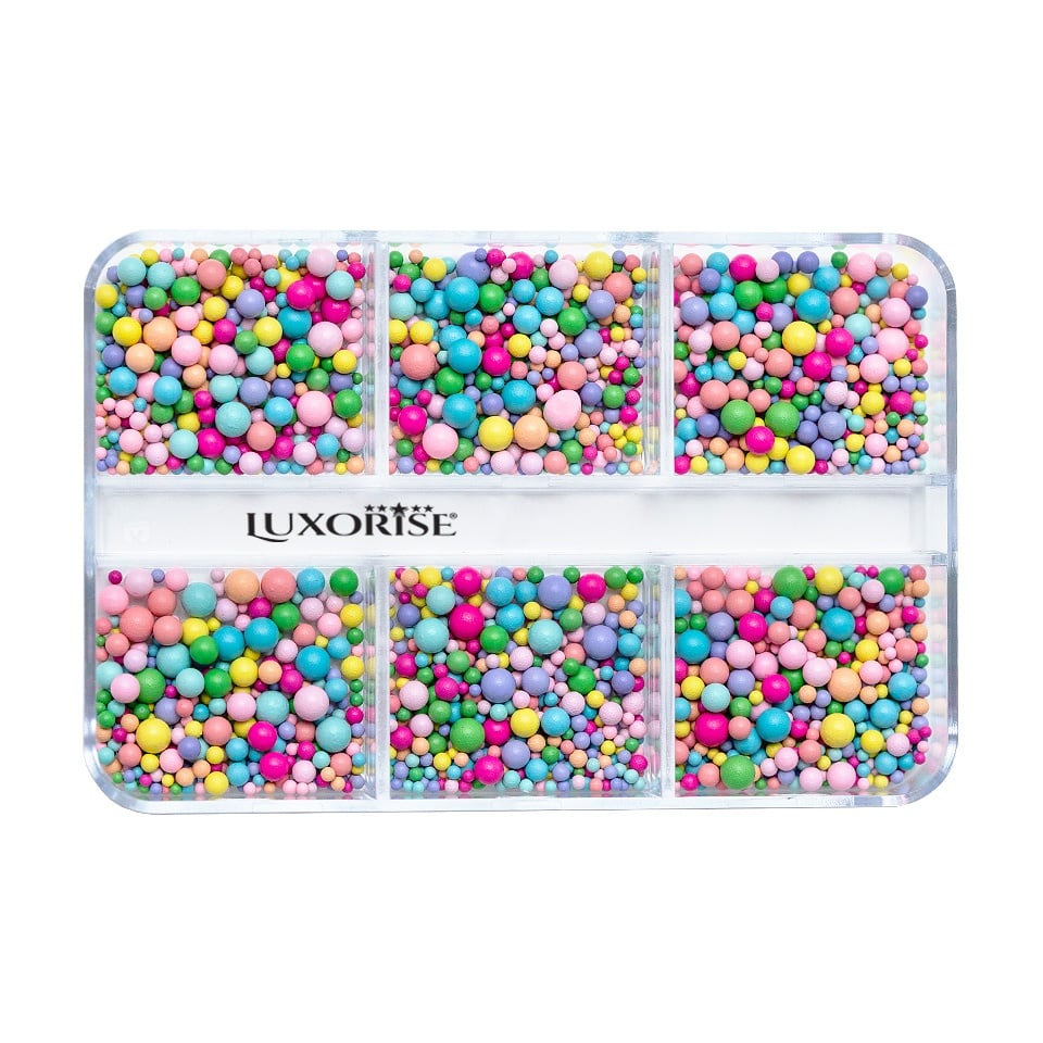 Decoratiune Nail Art LUXORISE, Rainbow Bubbles