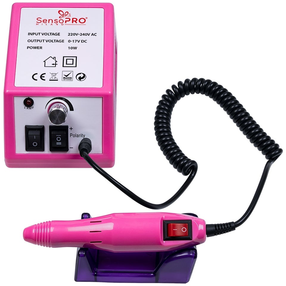 Freza Unghii Profesionala Star Nails SensoPRO Milano 20000 RPM, Roz - 3 | YEO