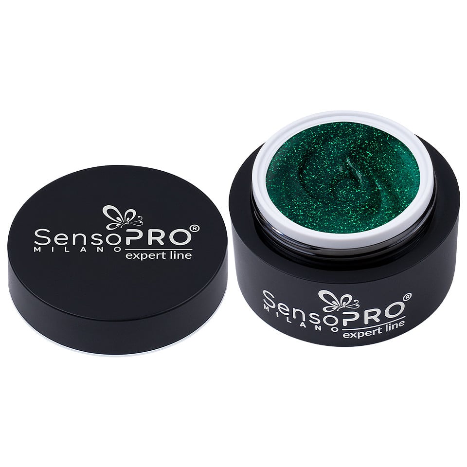 Gel Colorat UV SensoPRO Milano Expert Line - Enchanted Emerald 5ml - 2 | YEO