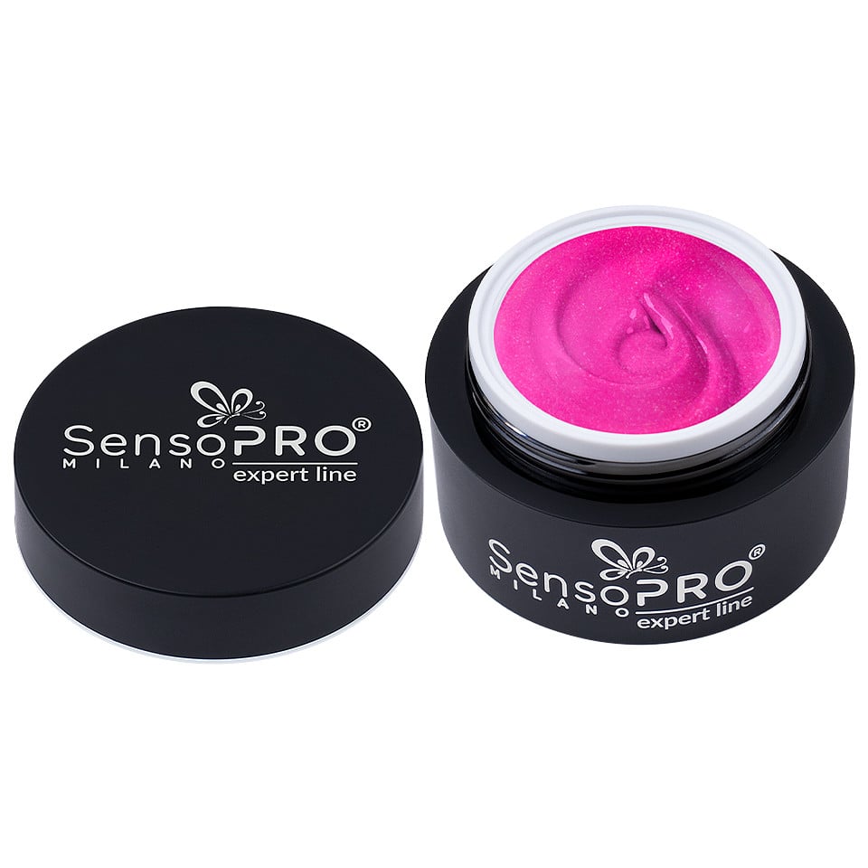 Gel Colorat UV SensoPRO Milano Expert Line - Garnet Glitz 5ml - 2 | YEO