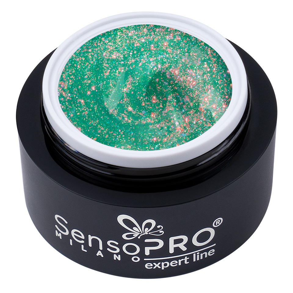 Gel Constructie Unghii Expert Line SensoPRO Milano - Crystal Turquoise 15ml