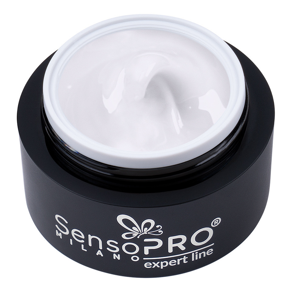 Gel Constructie Unghii Expert Line SensoPRO Milano - Milky White 15ml