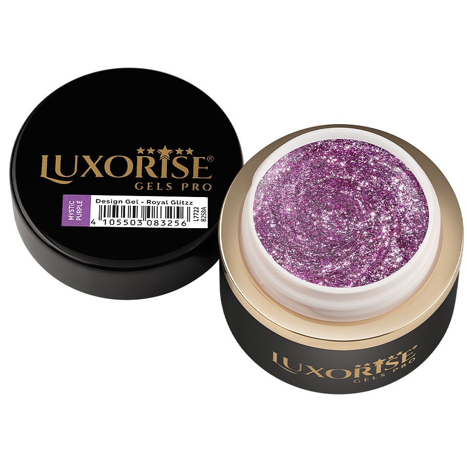 Gel Design 3D LUXORISE - Royal Glitz, Mystic Purple 5ml - 1 | YEO