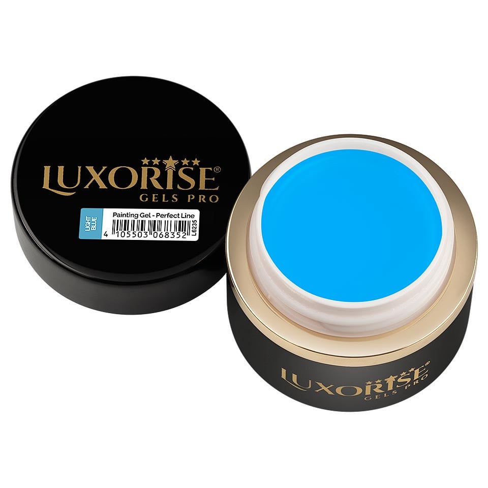 Gel Pictura Unghii LUXORISE Perfect Line - Light Blue, 5ml - 1 | YEO