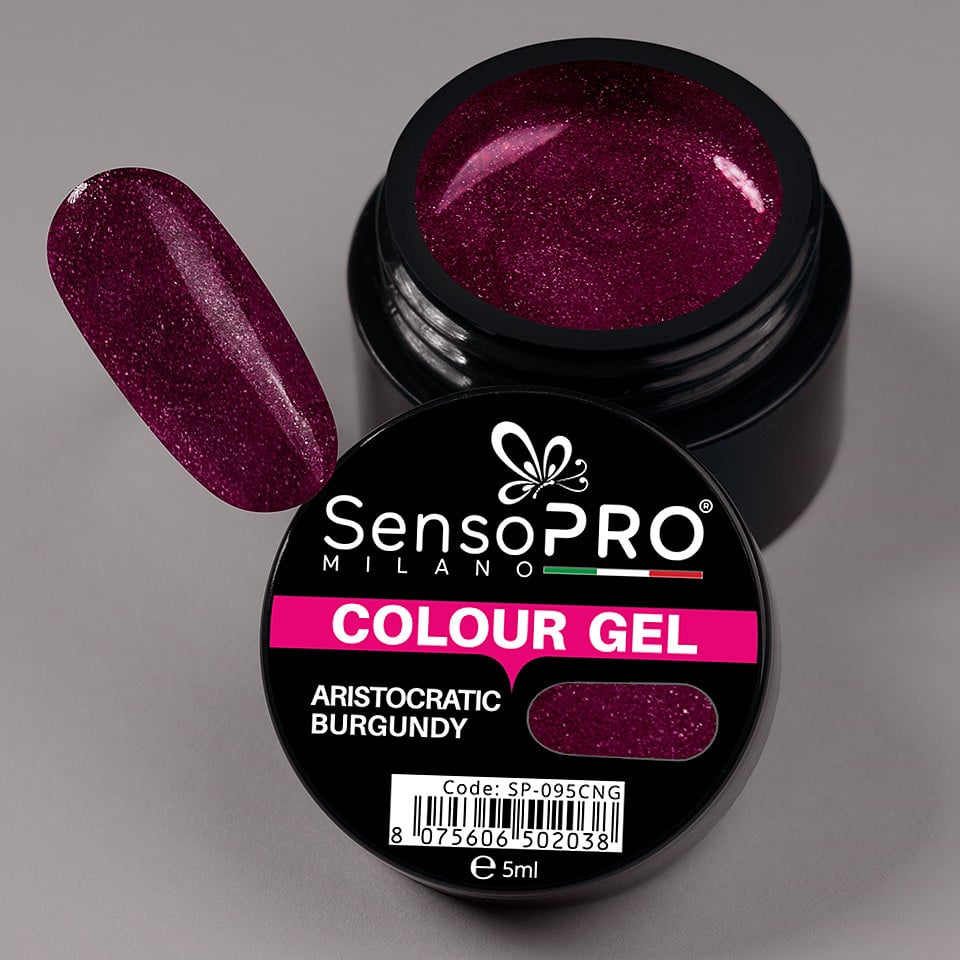 Gel UV Colorat Aristocratic Burgundy 5ml, SensoPRO Milano - 3 | YEO