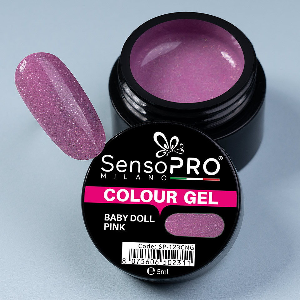 Gel UV Colorat Baby Doll Pink 5ml, SensoPRO Milano - 3 | YEO