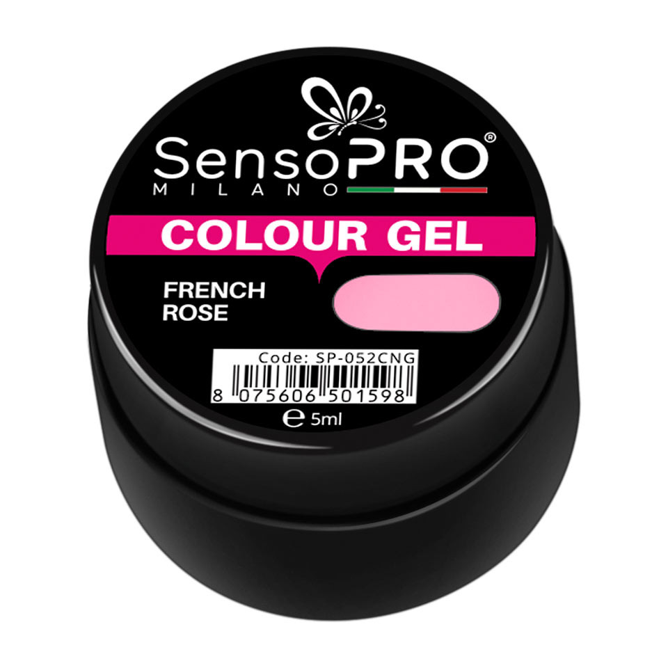 Gel UV Colorat French Rose 5ml, SensoPRO Milano - 1 | YEO