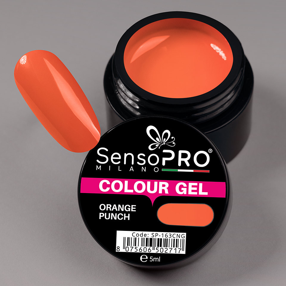 Gel UV Colorat Orange Punch 5ml, SensoPRO Milano - 3 | YEO