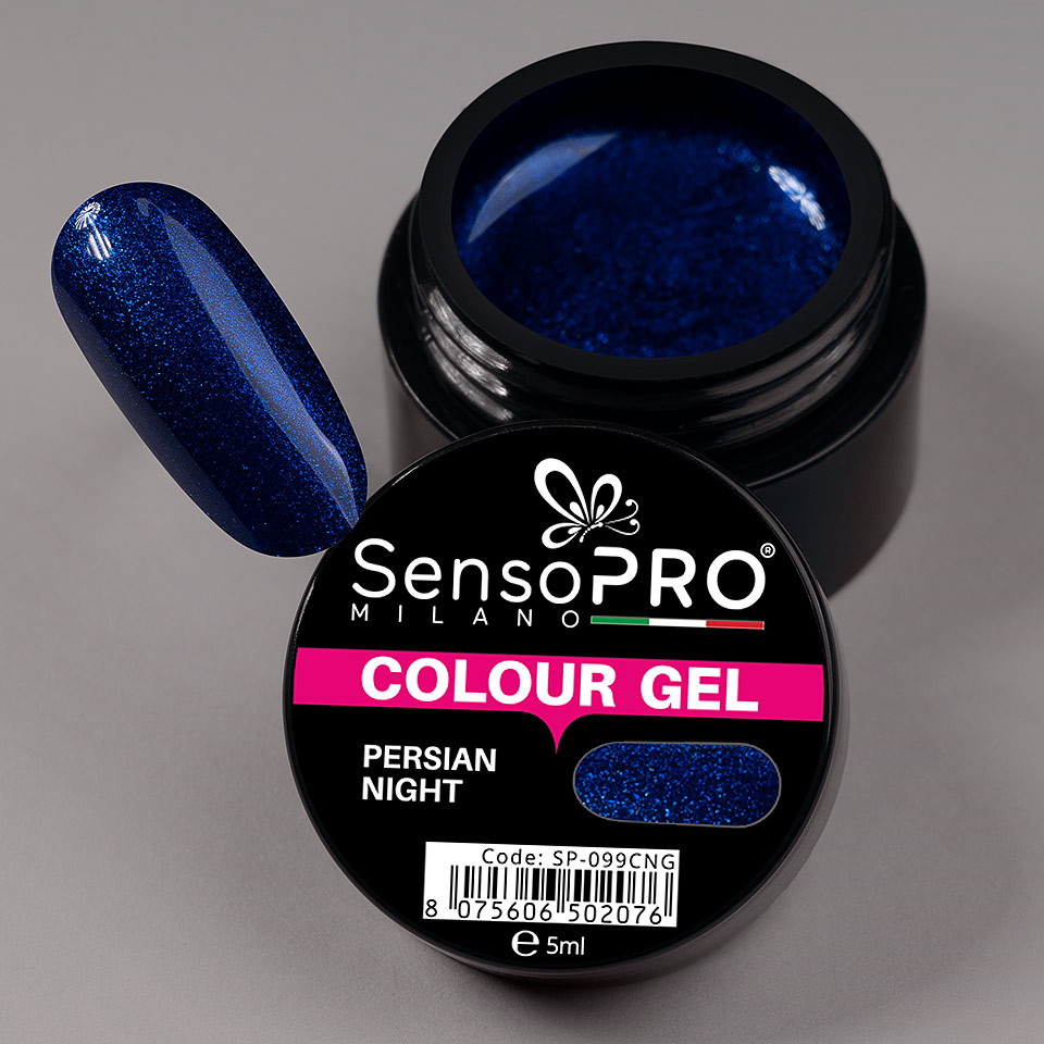 Gel UV Colorat Persian Night 5ml, SensoPRO Milano - 3 | YEO