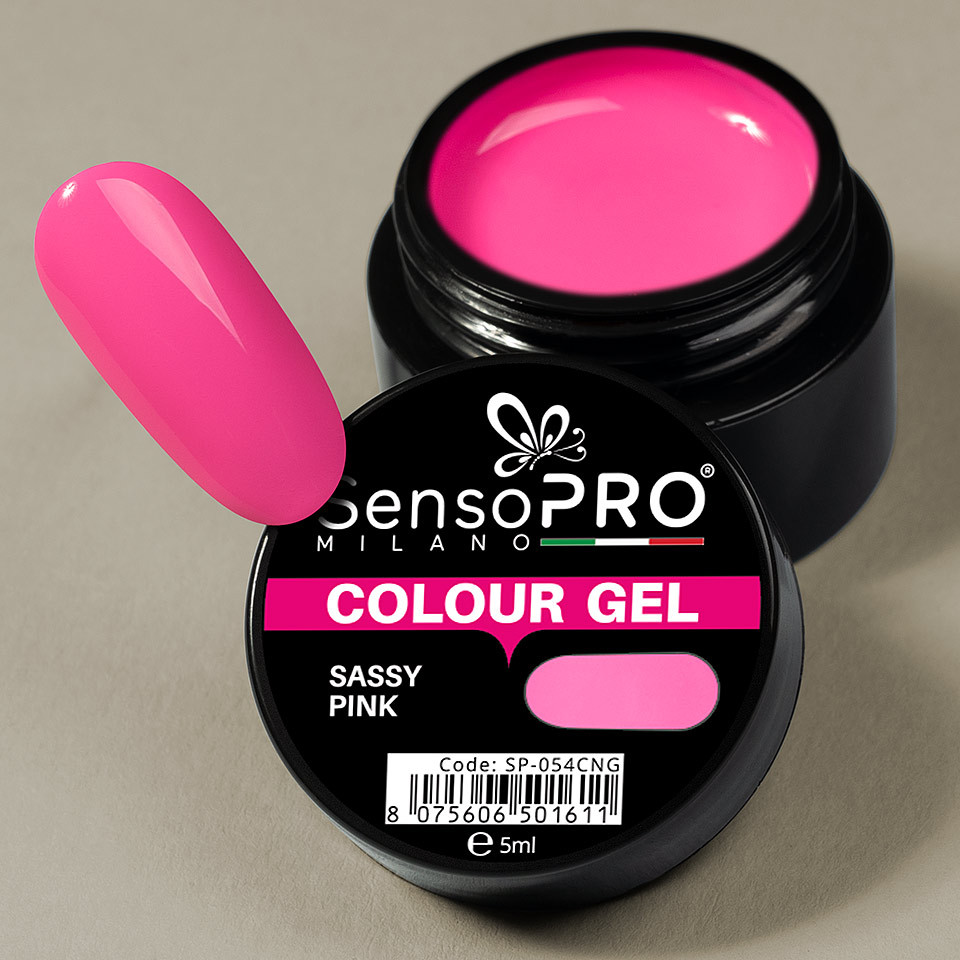 Gel UV Colorat Sassy Pink 5ml, SensoPRO Milano - 2 | YEO