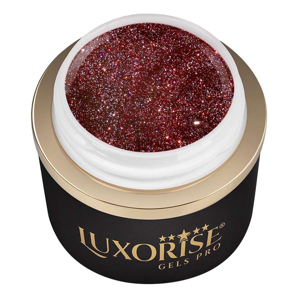 Gel UV Constructie Unghii RevoFlex Disco LUXORISE 15ml, Passion Red