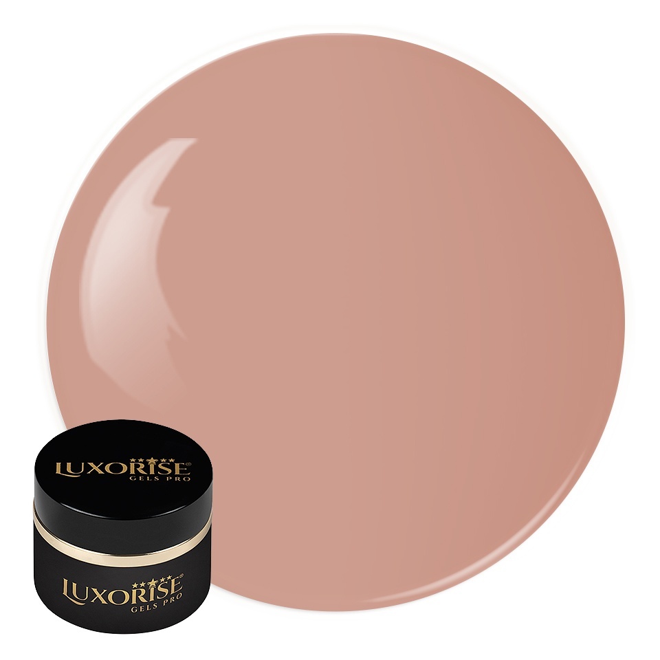 Gel UV Constructie Unghii RevoFlex LUXORISE 15ml, Cover Nude - Light