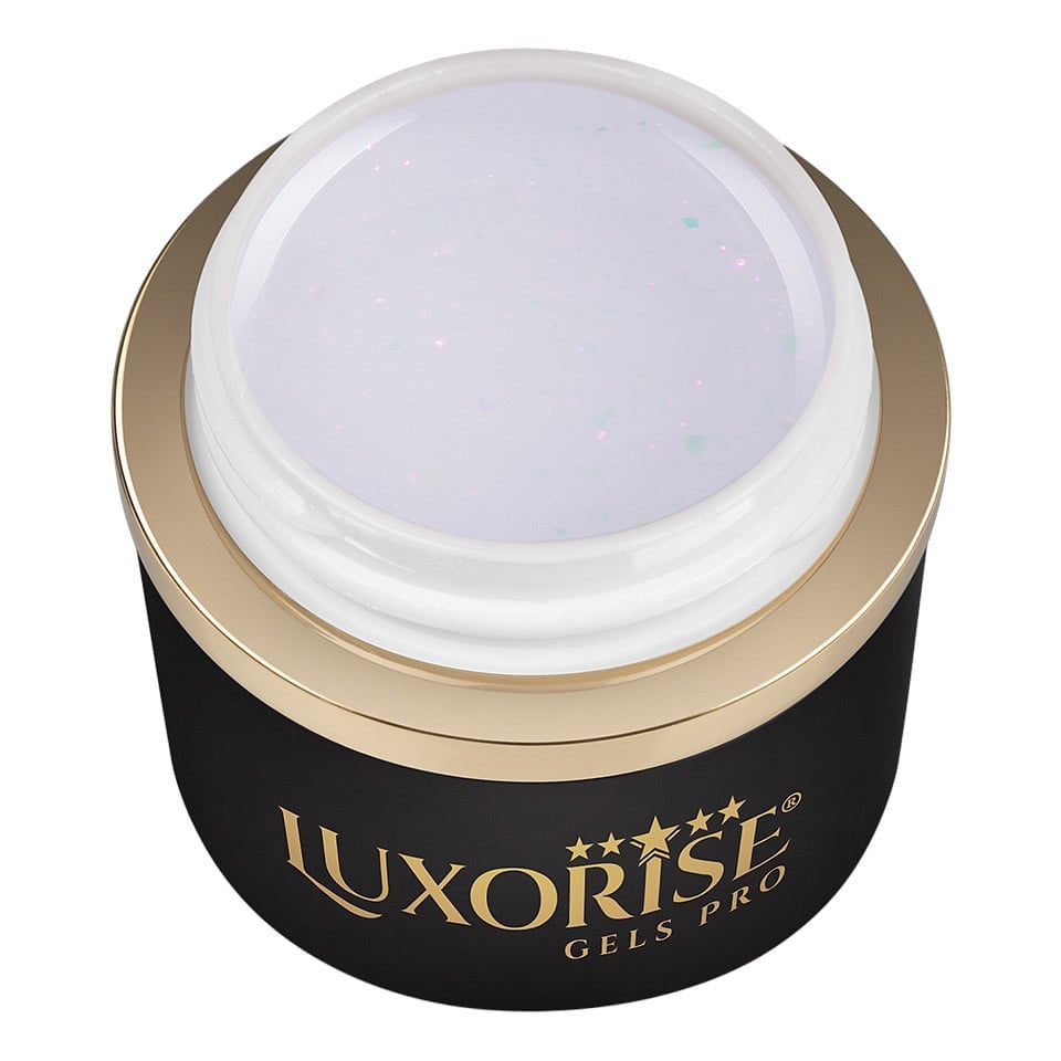 Gel UV Constructie Unghii RevoFlex LUXORISE 15ml, Milky Brilliance