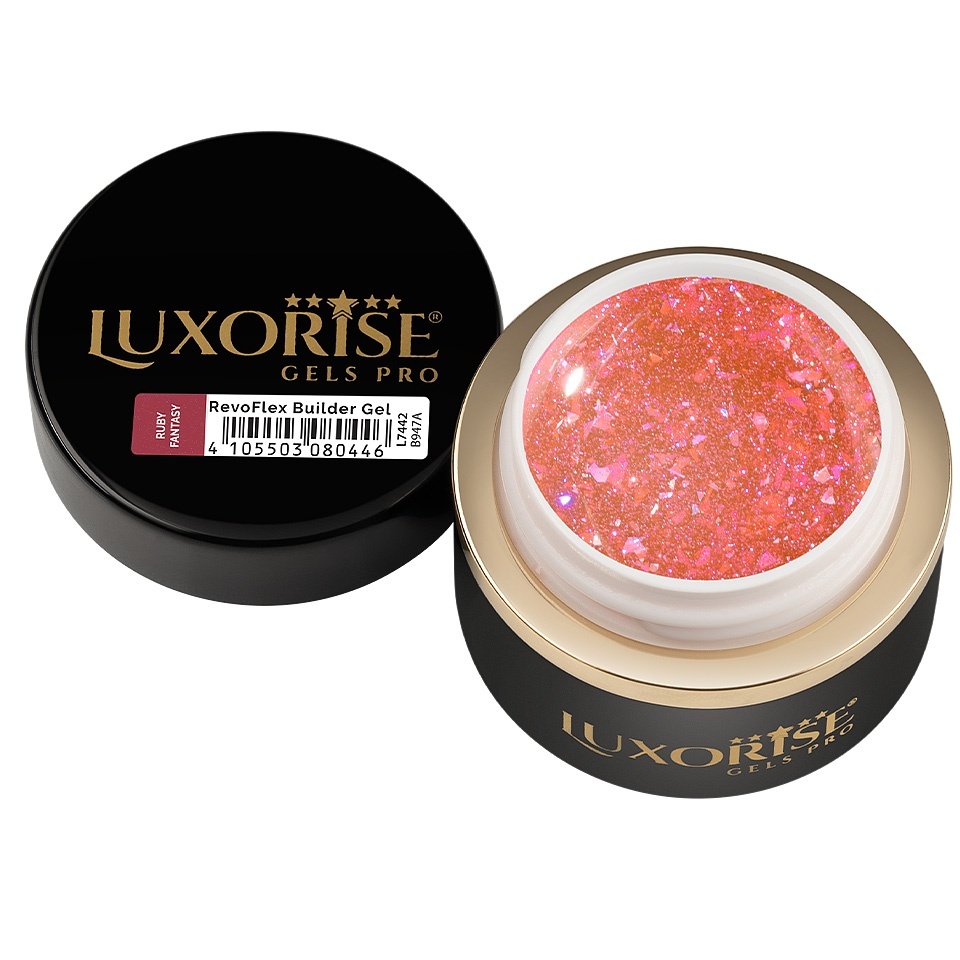 Gel UV Constructie Unghii RevoFlex LUXORISE 15ml, Ruby Fantasy - 2 | YEO