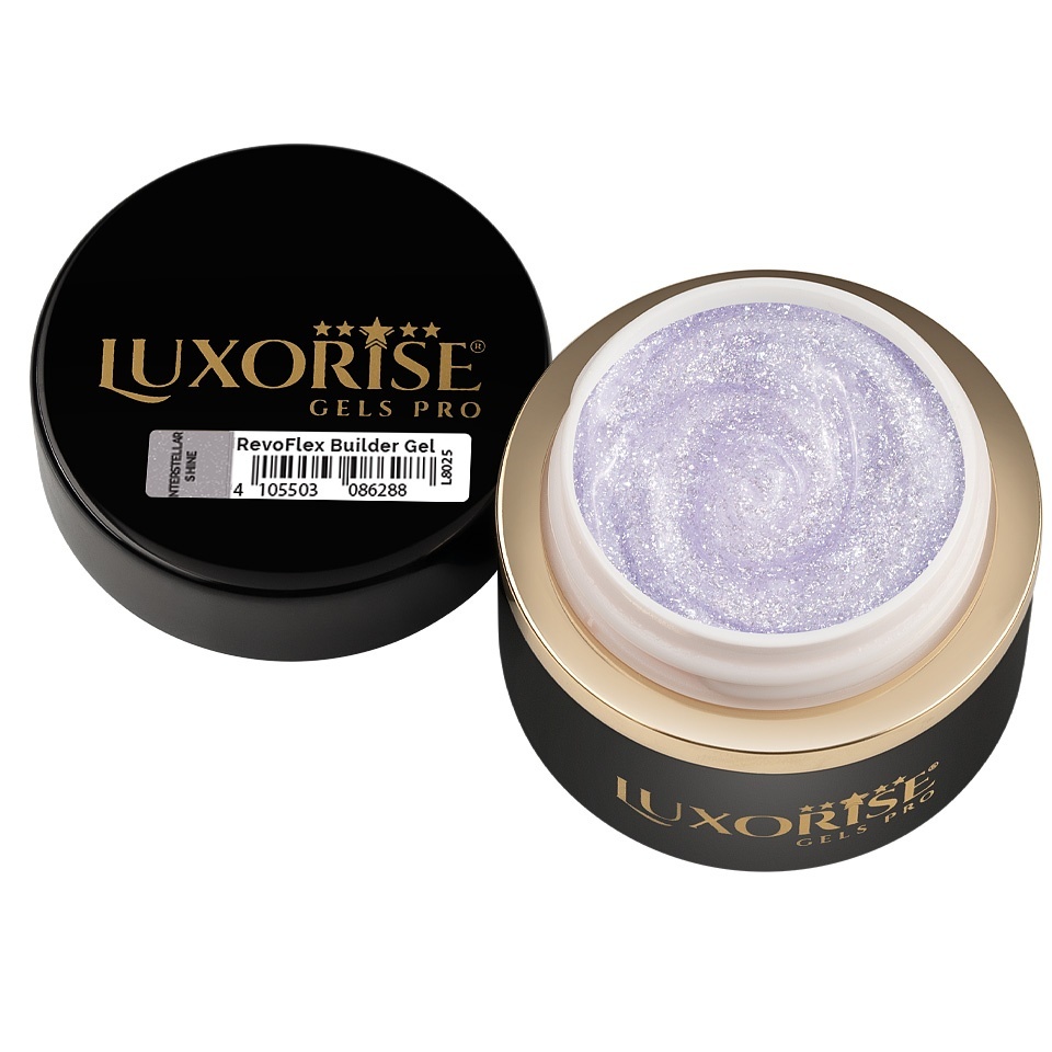 Gel UV Constructie Unghii RevoFlex LUXORISE 30ml, Interstellar Shine - 1 | YEO