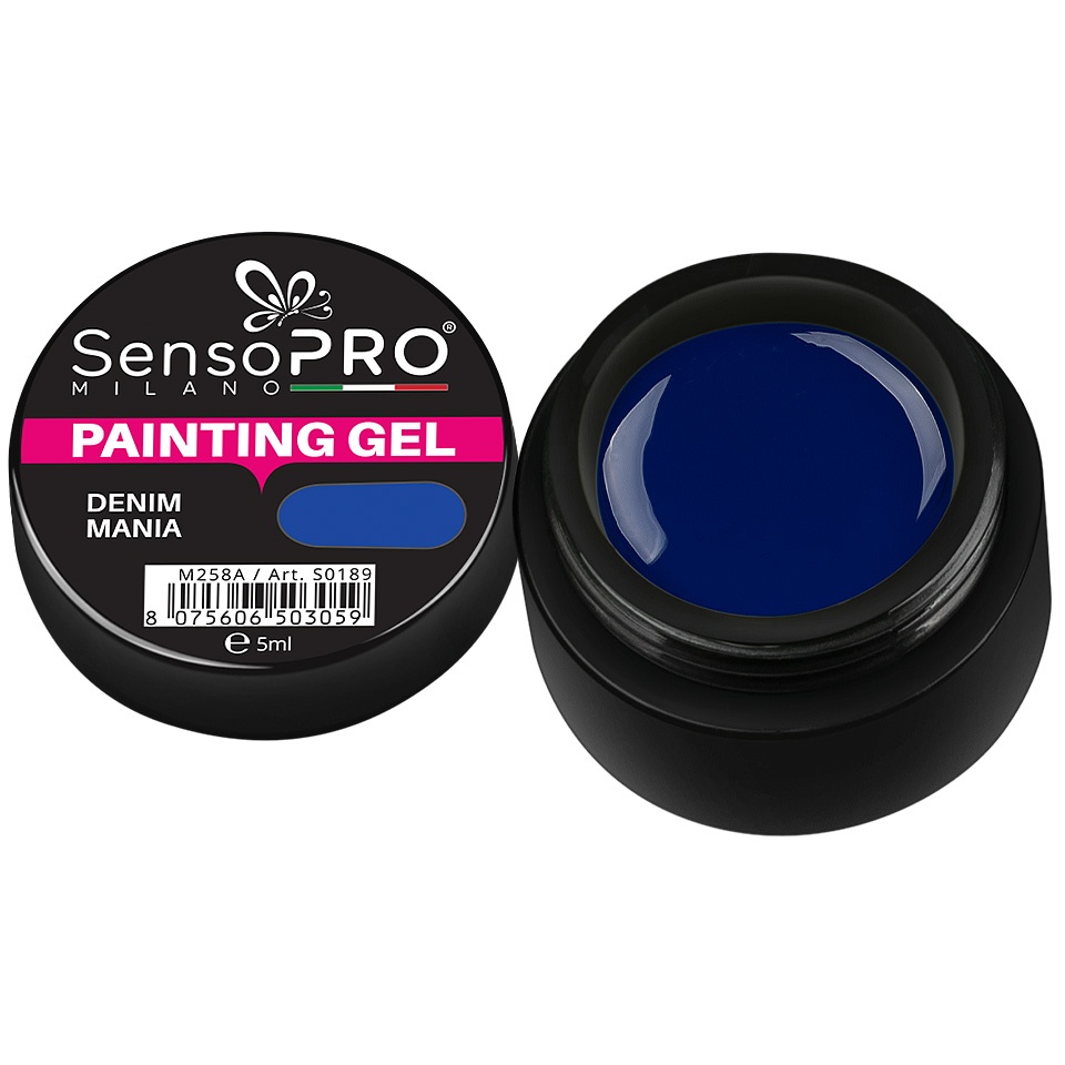 Gel UV Pictura Unghii Denim Mania 5ml, SensoPRO Milano - 1 | YEO
