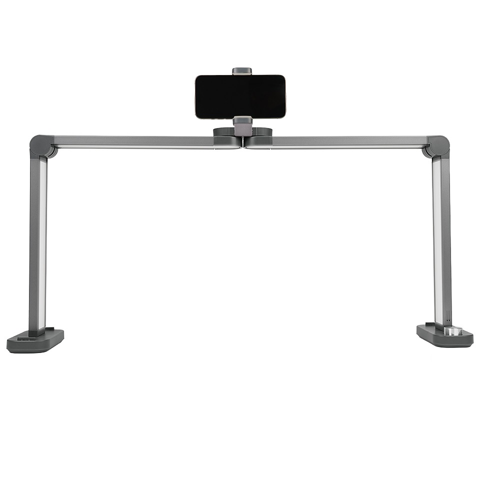 Lampa LED Profesionala Manichiura / Cosmetica LUXORISE StellarFrame PRO, Titanium Silver - 2 | YEO