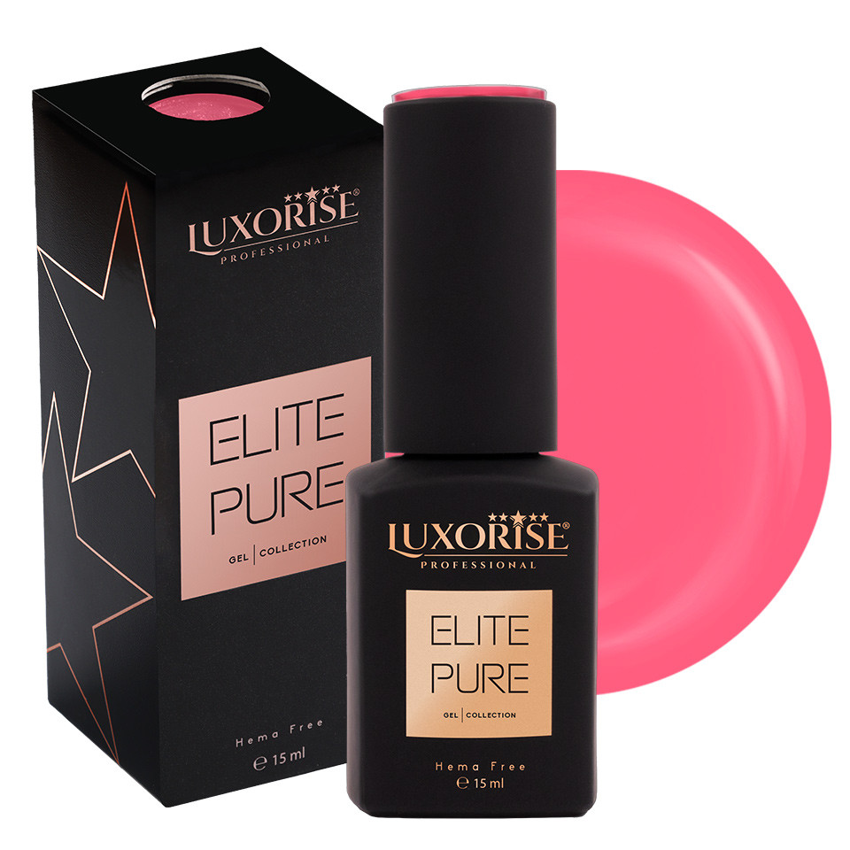 Oja Semipermanenta Hema Free LUXORISE ELITE PURE- Refined Coral, 15ml