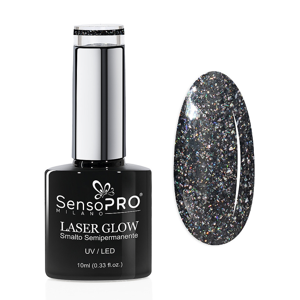 Oja Semipermanenta Holografica Laser Glow SensoPRO Milano 10ml, Galaxy Fantasy #34 - 1 | YEO