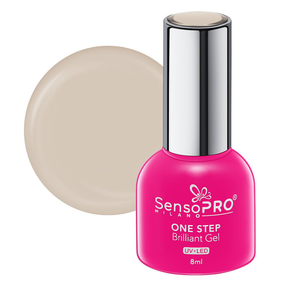 Oja Semipermanenta One Step Brilliant Gel SensoPRO Milano 8ml, Almond Joy #25