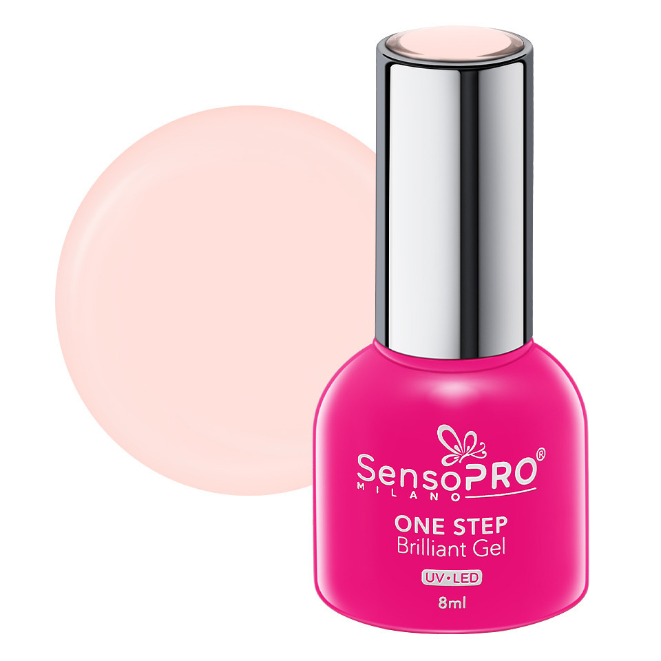 Oja Semipermanenta One Step Brilliant Gel SensoPRO Milano 8ml, Utopian Pearls #28