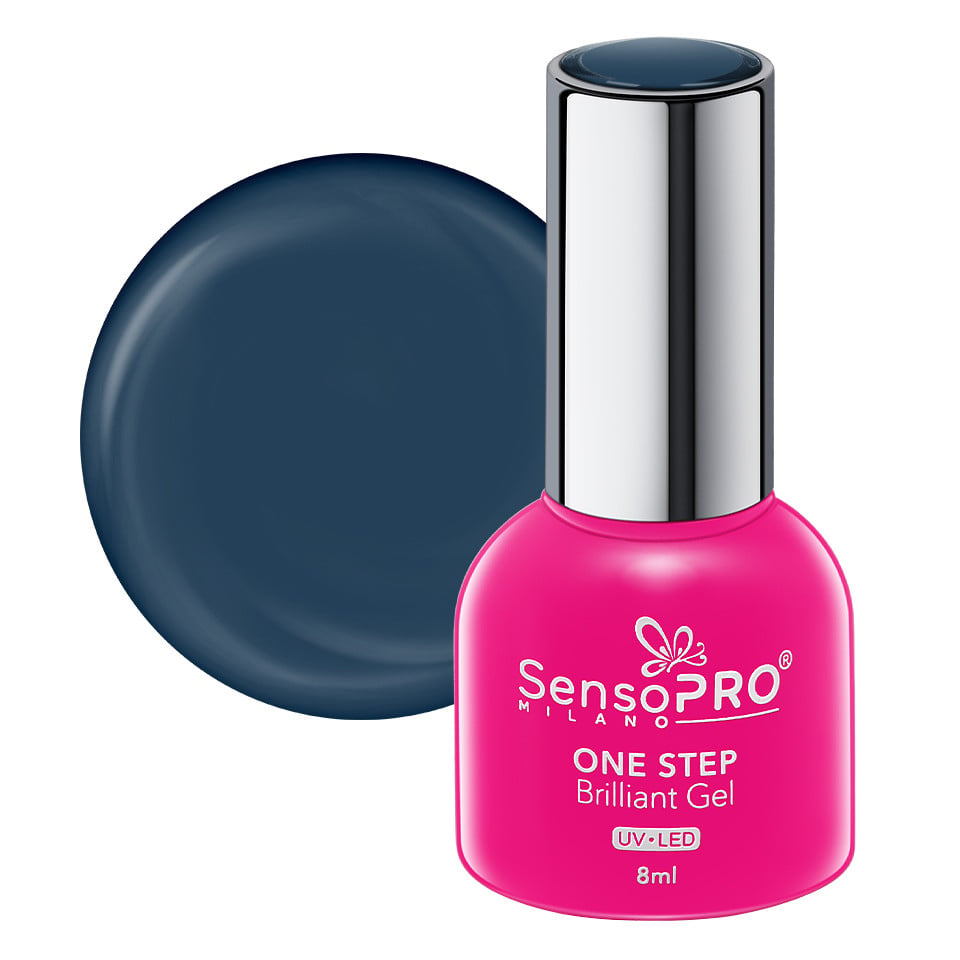 Oja Semipermanenta One Step Brilliant Gel SensoPRO Milano 8ml, Blueberry Macarons #58