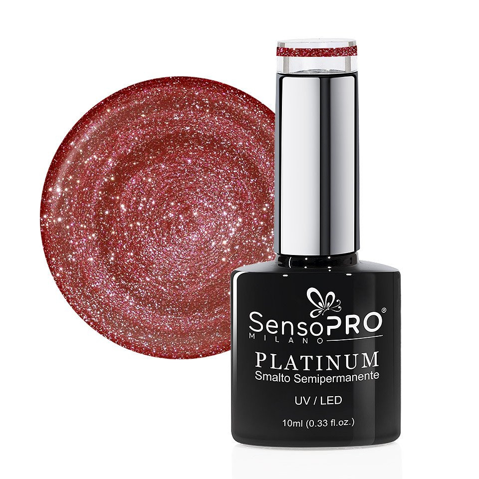 Oja Semipermanenta Platinum SensoPRO Milano 10ml, Ruby Fall #13