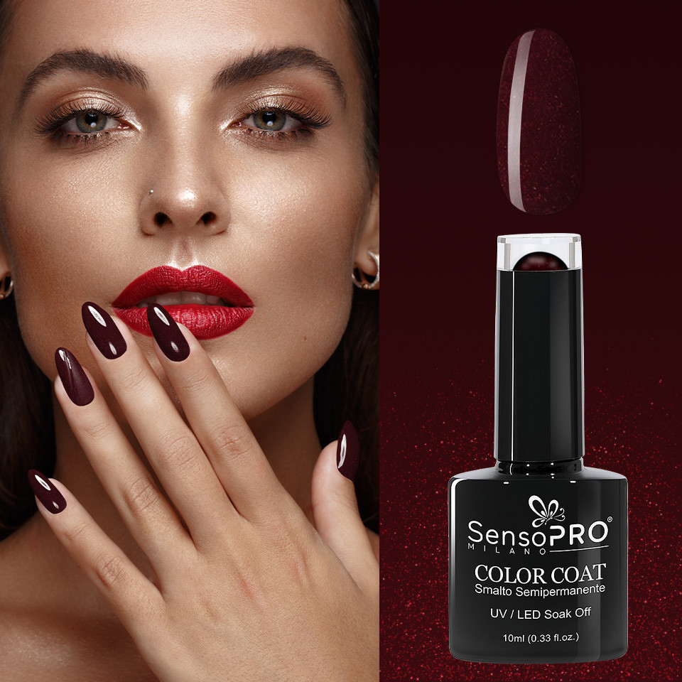 Oja Semipermanenta SensoPRO Milano 10ml - 073 Silky Burgundy - 1 | YEO