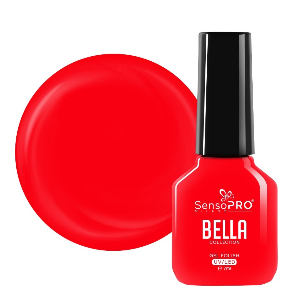 Oja Semipermanenta SensoPRO Milano, BELLA Collection - Red Coral , 7ml