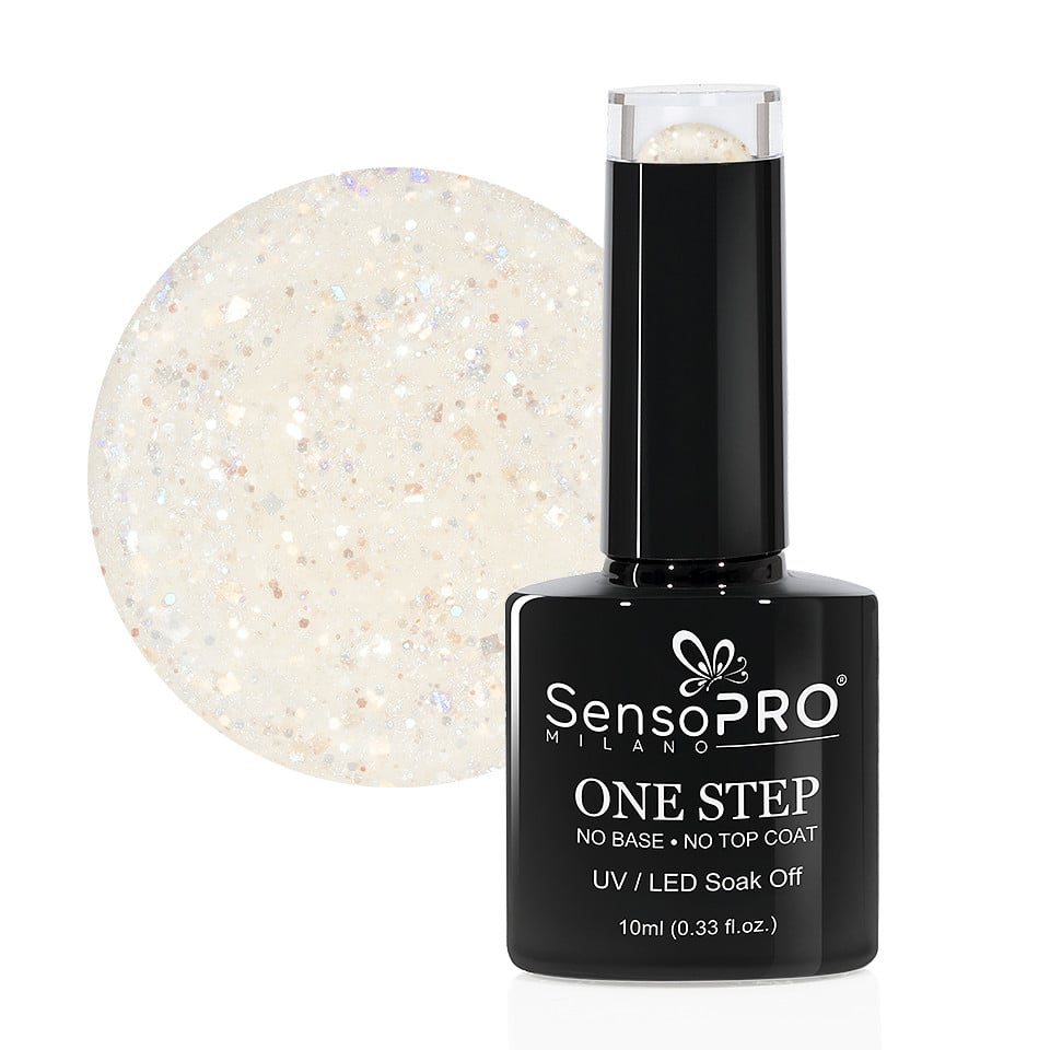 Oja Semipermanenta SensoPRO Milano One Step 10ml, Dazzle Coconut #023