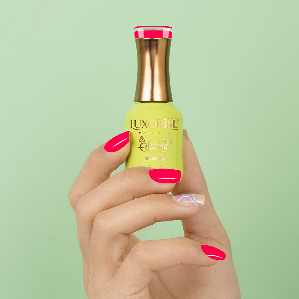 Oja Semipermanenta Spring Collection Red Tulip, LUXORISE 15ml - 3 | YEO
