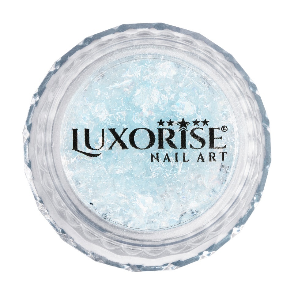 Pigment Unghii Laser Flakes LUXORISE, Celestial Blue - 1 | YEO