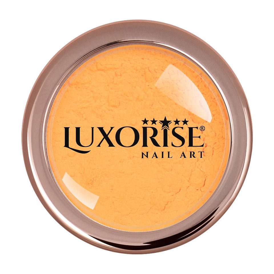 Pigment Unghii Neon LUXORISE, Light Orange - 3 | YEO